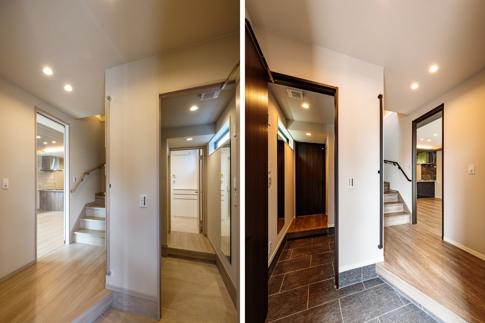 「帰宅後のバタバタを解消したい」「家事を効率よくこなしたい」と感じる子育て世代へ。注文住宅で叶える「家事動線」と「帰宅動線」の魅力をご紹介。玄関から洗面、LDKへと続く一直線の間取りや、回遊動線がもたらす暮らしのゆとりとは？愛知で注文住宅を建てるなら玉善へ。